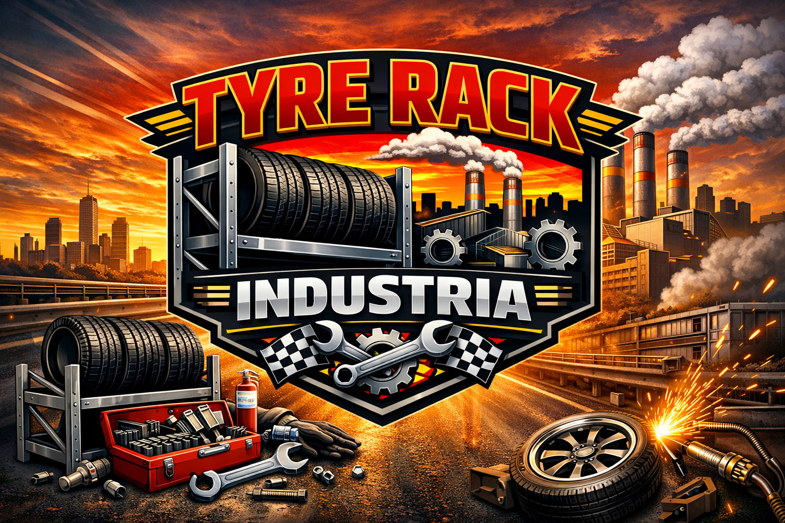 Tyre Rack Industria workshop